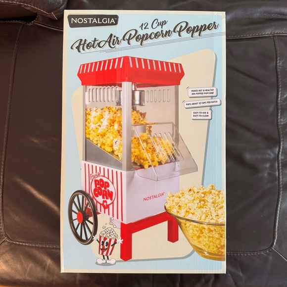 Nostalgia 12 Cup Hot Air Popcorn Popper